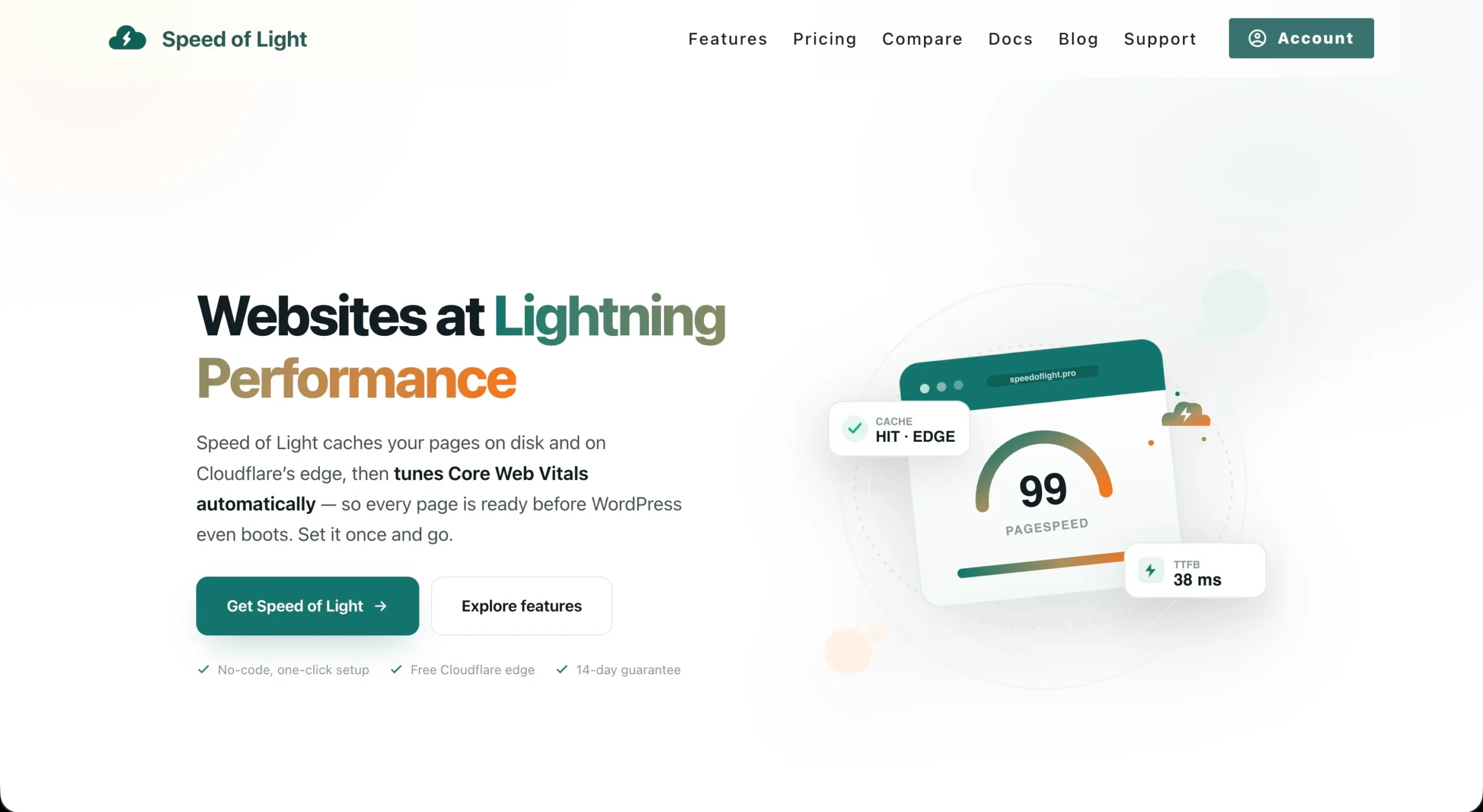 Speed of Light Pro performance plugin screenshot